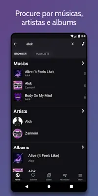 Whatlisten Player de música android App screenshot 1