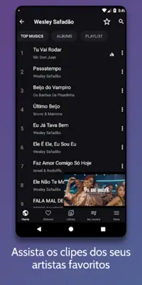 Whatlisten Player de música android App screenshot 4